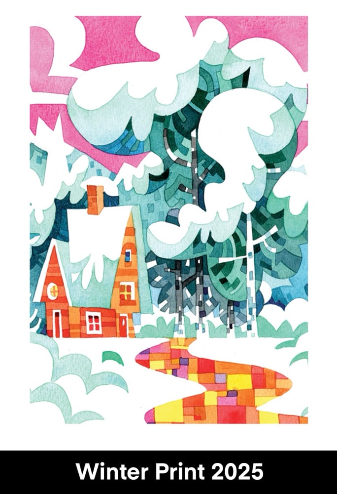 Image of Winter pearlescent mini prints