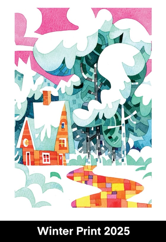 Image of Winter pearlescent mini prints