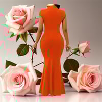 Image 4 of Sculpted Elegance Fishtail Dress