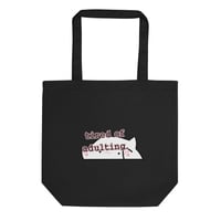 kitty tired tote.