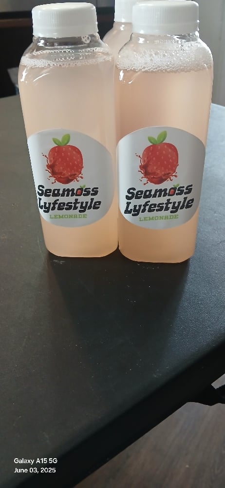 Image of Strawberry seamoss lemonade  6 pack