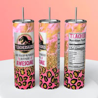 LIKE A NORMAL TEACHER BUT MORE AWESOME TUMBLER 