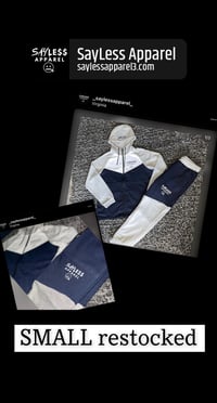 Image 3 of SayLess Tech Suit (Navy Blue/Gray)