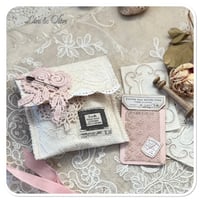 Image 2 of petite sewing notions pouch full of vintage sewing notions