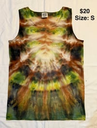 White, Brown, and Green Tank - S