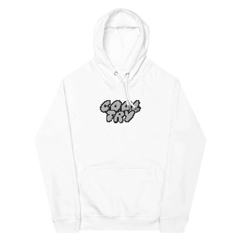Cloud Logo Organic Raglan Embroidered Hoodie Image 4