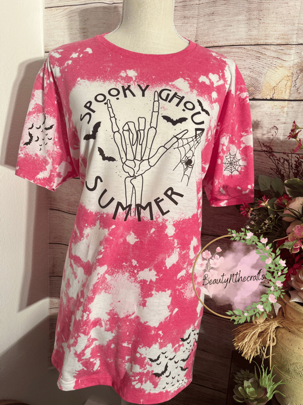 Image of Spooky Ghoul Summer Bleached Tee