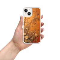 Image 21 of Baroque Goth Inspired Gold and Orange Textured Floral Look Clear Case for iPhone®