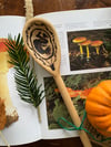 hand-burned wooden spoon - fairy in the womb