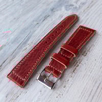 Image 2 of Classic Italian Calf watch band - Cherry Burl