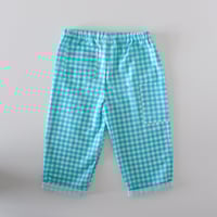 Image 2 of EZ trousers- blue gingham