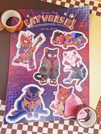 Image 4 of Spidercats sticker sheet