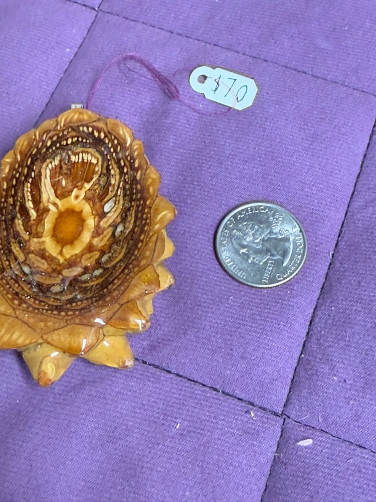 Image of  Labradorite Pinecone Charm | PNW Art | #124