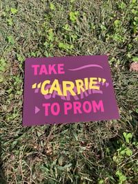 Image 1 of CARRIE themed sign 