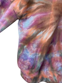 Image 10 of S/M Pocket Hoodie Pullover in Muted Spiral Ice Dye