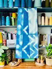 Image 5 of Indigo Dyed Shibori Scarves