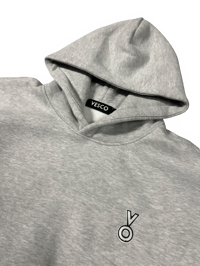 Image 2 of "VO" Heavyweight Hoodie "Heather Grey"