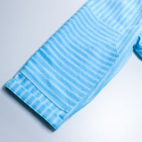 Image 3 of Patch trousers- blue stripe (ready to ship 9-12 months)