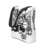 Image 1 of Black Cargo- Contemporary Urban Art Apparel for the Woke  - Vine - All-Over Print Tote Bag