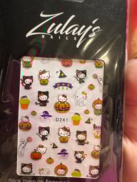 Kitty Halloween Stickers sheet  D241