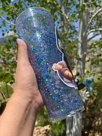 Image 2 of Turquoise Mix Snowglobe Tumbler 