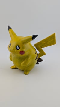 Image 3 of Generation 1 "Chubby" Pikachu Handpainted Fan Art Model