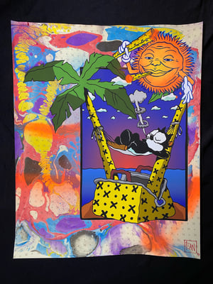 Image of Vacation Felix giclee print