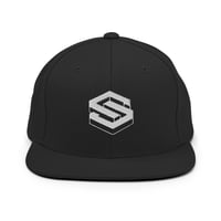 Image 1 of Monogram Snapback Hat - Black