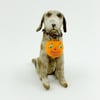 Large Antique Inspired Spotted Trick or Treat Dog(free-standing figure)