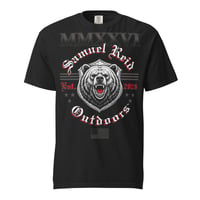 Image 1 of Gothic Bear Unisex Garment-Dyed T-shirt (Black)