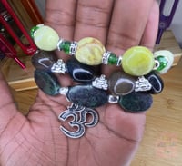 Image 4 of One of one: Gaias Protection 3pc Handmade Crystal Bracelet Stack✨