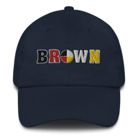 Image 3 of Lower AZ 4-Directions Brown Dad hat