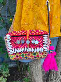 Image 1 of Nula Cutie bag- Orange Shells