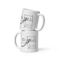 Image 3 of White glossy mug OUT OF REACH 