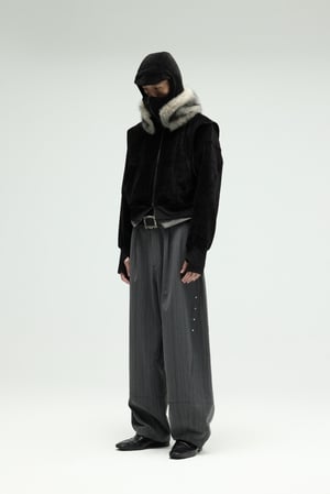 Image of EQUALNEAR - Phantom Zip Hoodie (Black)