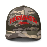 Image 2 of Propaganda Camouflage trucker hat