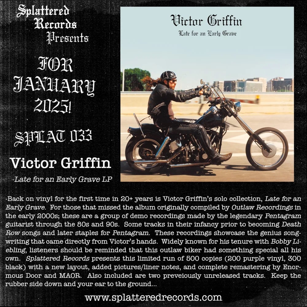 Victor Griffin - Late for An Early Grave (12’ LP)