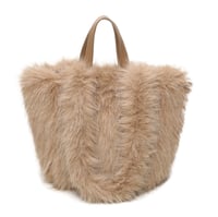 Image 2 of Reversible leopard print faux fur bag - 3 COLOURS