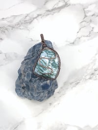 tree agate pendant