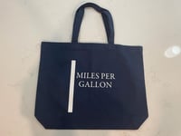 Miles Per Gallon tote bag