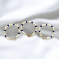 Image 1 of Evil Eye Gold Charm Bracelets