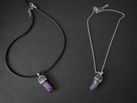 Image 1 of Amethyst Point Pendant Necklace