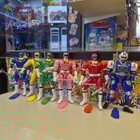 Image 2 of Power Rangers Turbo Full Team Set (6 Figures) Vintage 1997 Bandai