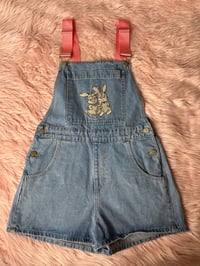 Image 1 of Denim Bunny Overalls 