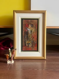 Image 1 of Jeune homme au gilet (Young Man in a Vest), mixed media on canvas