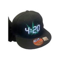 Image 2 of 420 Weed Leaf Snapback, Cannabis Cap, Marijuana Hat