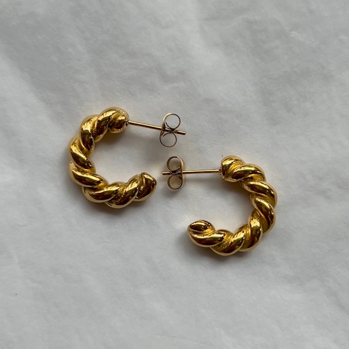 Image of DANI Rope Earrings | 18k Gold Plated