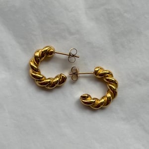 Image of DANI Rope Earrings | 18k Gold Plated