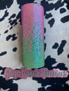 20 oz. Pink/green ombré mermaid tears