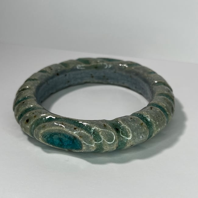 Carved River Rock Bracelet - 7.25 in Inner Diameter